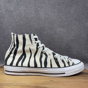 NEW Converse Chuck Taylor Hi Top Shoes Sneakers Black White Zebra Men's Size 9